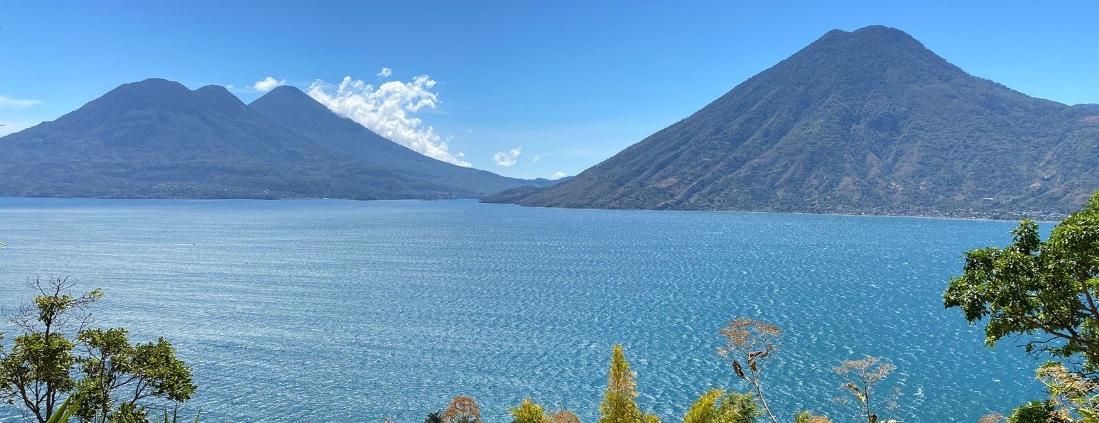 The Crescent plot in Lago de Atitlan in Guatemala